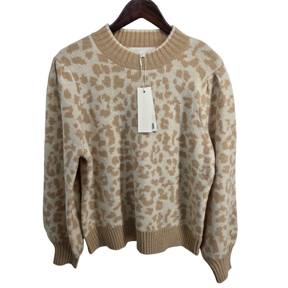 Adyson Parker Leopard Cashew Combo Sweater Size XL